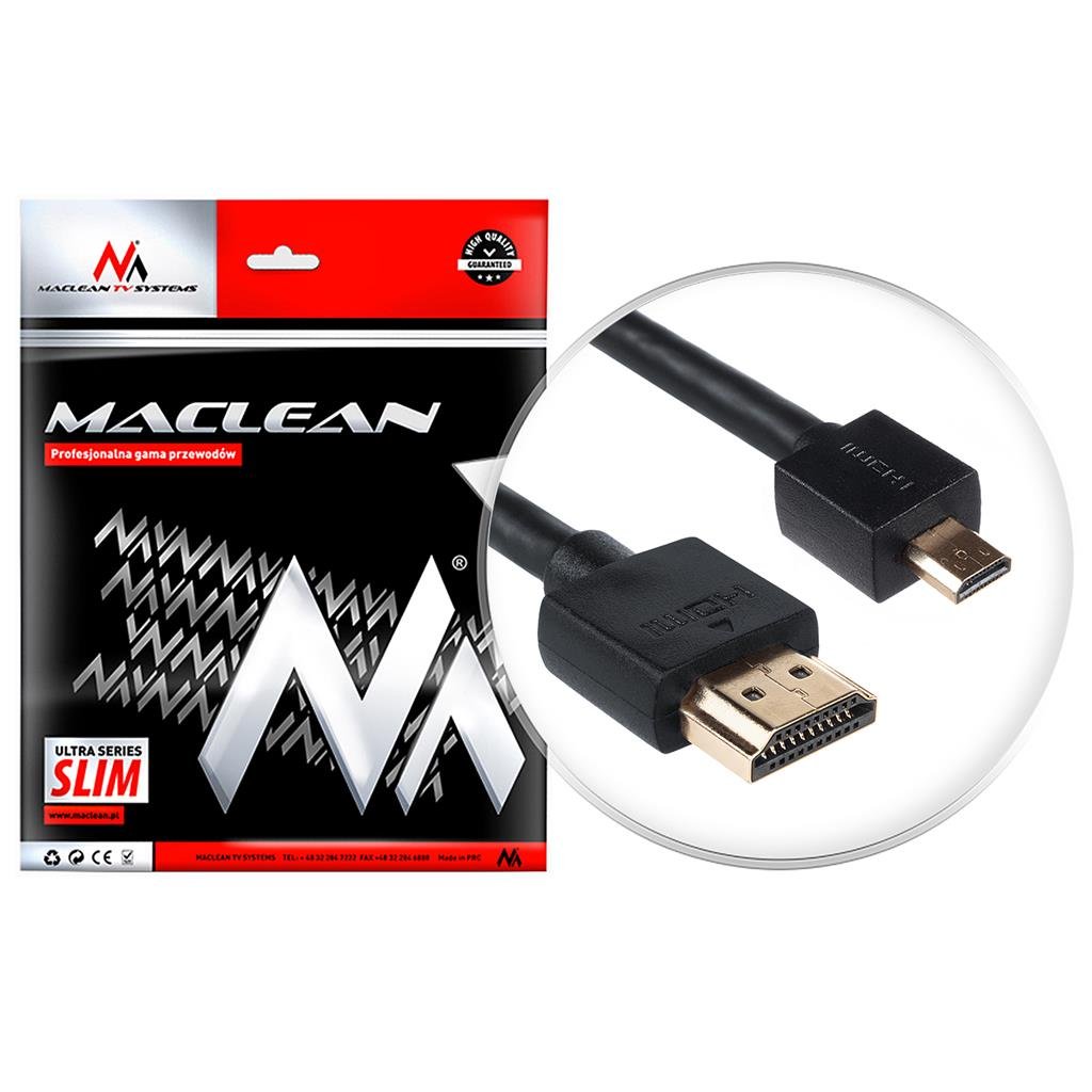 Zdjęcia - Kabel Maclean  HDMI , 2 m 