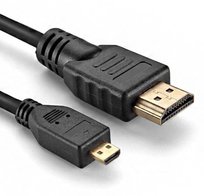 Kabel HDMI - Micro HDMI | v1.4 | 4K 3D 48bit | DF-1.5-1.5M-Czarny