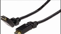 Kabel HDMI z Ethernetem 180° Obrotowe Wtyczki, Ultra HD, 3D, 100 Mbit/s,