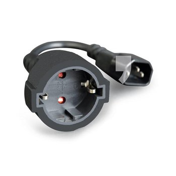 Kabel IEC - Schuko F GEMBIRD PC-SFC14M-01, 0.15 m - Gembird