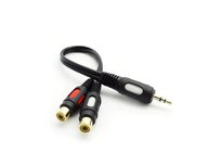 Kabel Jack 3.5 wtyk - 2 gniazda RCA, Cabletech KPO3872 25cm Cabletech