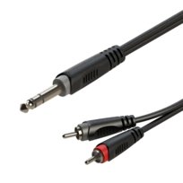 Kabel jack stereo 2 czincz RCA Roxtone Samurai 3 m