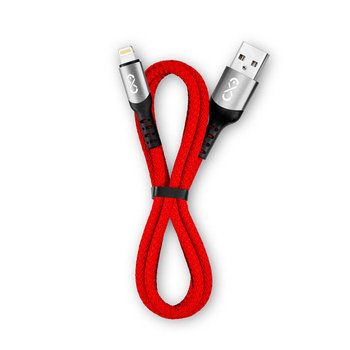 Kabel kompatybilny z Lightning eXc BRAID, 1.2 m, czerwony - eXc mobile