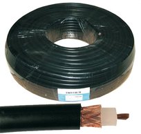 Kabel koncentryczny H1000 50 Ohm 100m czarny Cabletech Cabletech
