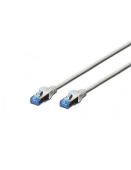 Kabel krosowy (patch cord) RJ45-RJ45, kat.5e, SF/UTP, AWG 26/7, PVC, 10m, szary, 1szt - DIGITUS Professional