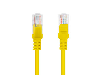 Kabel krosowy UTP 5e LANBERG PCU5-10CC-0025-Y, 0.25 m - LANBERG