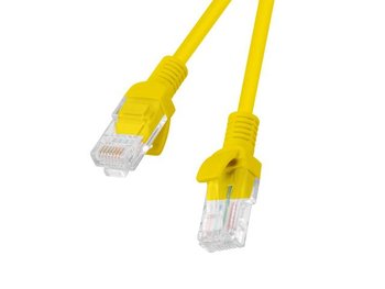 Kabel krosowy UTP 5e LANBERG PCU5-10CC-0150-Y, 1.5 m - LANBERG