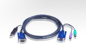 Zdjęcia - Kabel ATEN  KVM VGA/USB-A - VGA/2 x PS/2 , 3 m 
