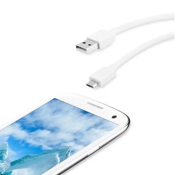Kabel Ładujący USB - Micro USB 3m Qilive Biały - Auchan