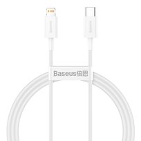 Kabel Lightning BASEUS CATLYS-A02 - 1 m biały szybkie ładowanie 20W USB-C iPhone Power Delivery transfer danych Baseus