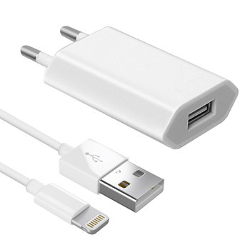 Kabel Lightning do ładowarki sieciowej USB (iPod, iPhone) — biały - Avizar
