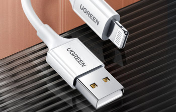 Kabel Lightning do USB UGREEN 2.4A US155, 0.5m (biały) - uGreen