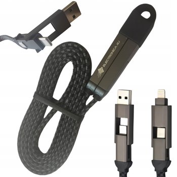 Kabel magnetyczny 4w1 do ładowania 100W 100cm USB C USB A Lightning - Electronica4u
