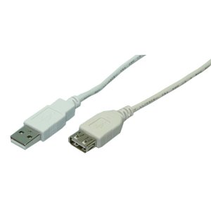Kabel MHE EDV Kabel przedłużający USB 2.0 A/męski na A/żeński 5,0 m szary - LogiLink