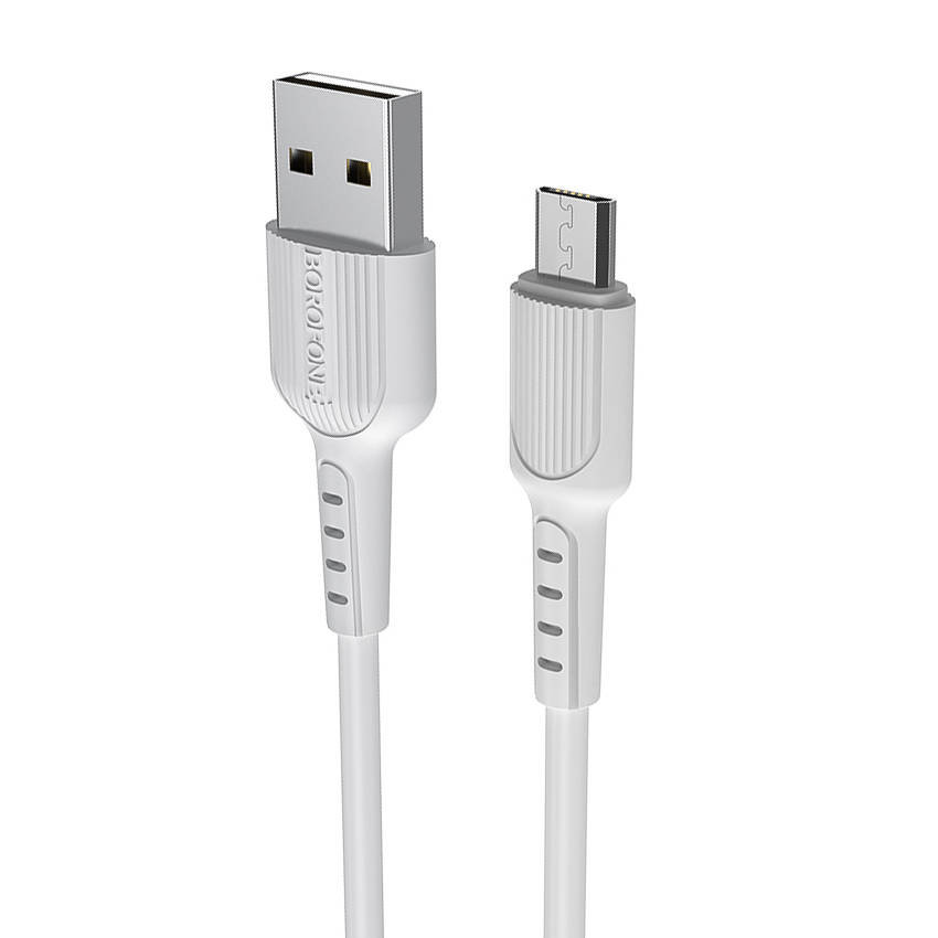 Zdjęcia - Kabel Borofone  Micro USB 1m 2A  Easy BX16 biały 