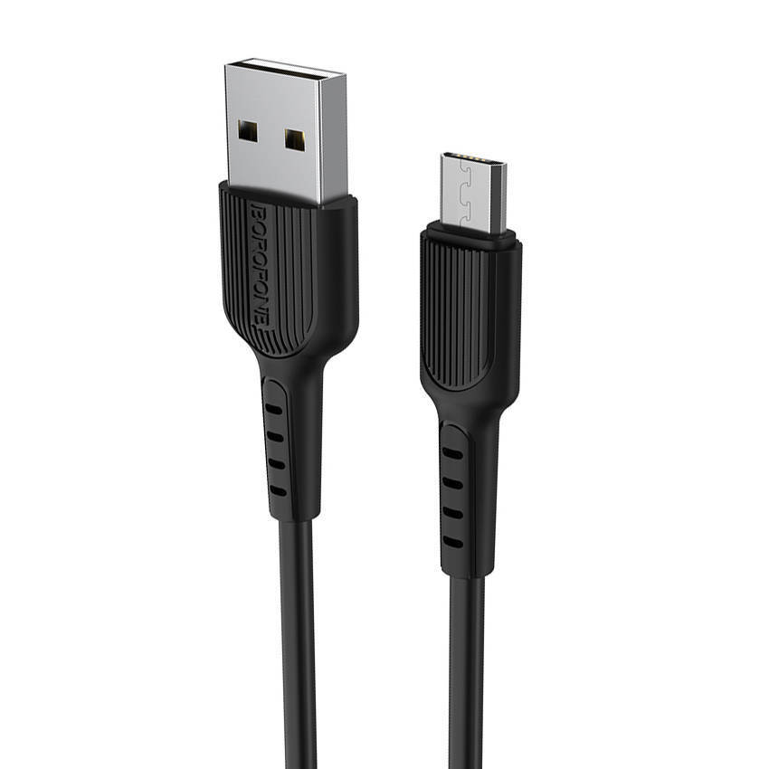 Zdjęcia - Kabel Borofone  Micro USB 1m 2A  Easy BX16 czarny 
