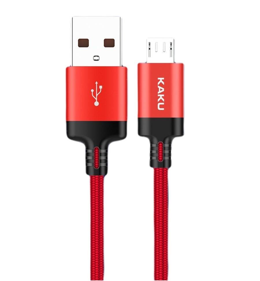 Фото - Кабель KAKU Kabel Micro USB 2.8A 2m Szybkie ładowanie   czerwony (KSC-284)