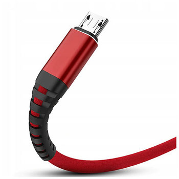 Kabel Micro-USB szybkie ładowanie Fast Charge 3.1A - Czerwony 2m - EtuiStudio