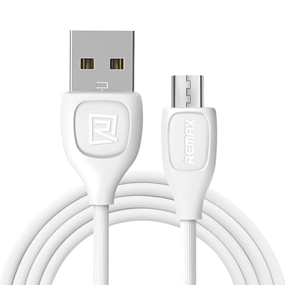 Kabel microUSB REMAX Lesu, 1m, biały