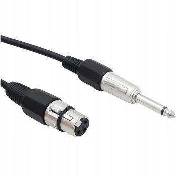 KABEL MIKROFONOWY WTYK JACK 6,3 MONO - GNIAZDO MIKROFONOWE ŻEŃSKI XLR 10M - Blow