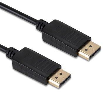 Kabel OCIODUAL DisplayPort 1,8 m czarny DP z męskiego na męskie Ultra 4K 60 Hz 2 K 144 Hz Full HD 1080 p Audio wideo do monitora telewizyjnego PC - OCIODUAL