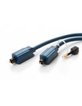 Kabel optyczny Toslink zestaw 3,5 mm M/M adapter złoty HQ 1 m - Clicktronic