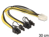 Kabel PCI Express 6 pin - 2 x PCI Express 8 pin Delock, 0.3 m Delock