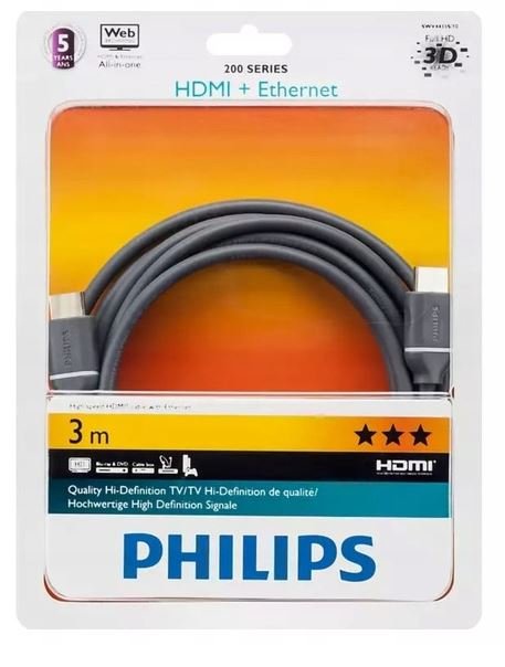 Cavo HDMI Philips SWV4432S/10 Premium Ad Alta Velocità Con Ethernet, 1 Metro, Per Esperienza 3D