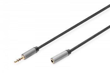 Kabel przedłużający audio MiniJack Stereo Typ 3.5mm/3.5mm M/Ż nylon 1m - Digitus