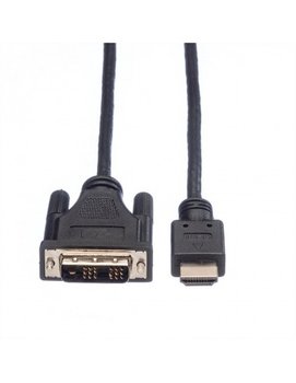 Kabel przejściówka DVI (18 + 1) HDMI  1,5 m - Roline