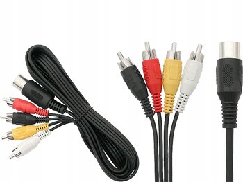 KABEL PRZEWÓD 4x RCA (cinch) - DIN 5-pin 1,5 m - Blow