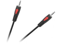 Kabel przewód audio aux 1m Minijack 3,5mm-Minijack 3,5mm Solidny Eco-Line Cabletech