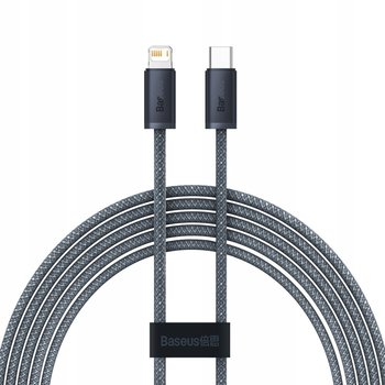 Kabel przewód do iPhone USB-C - Lightning Power Delivery 20W 2m - szary - Baseus