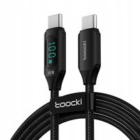 Kabel Przewód Do Ładowania Szybki Lcd Pd Usb Usb-C Typ C 100 W 2 Metry