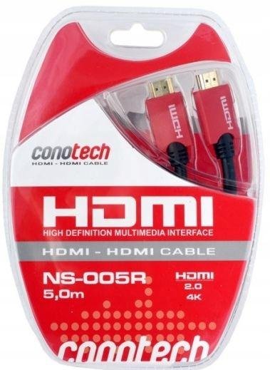 Kabel Przewód HDMI 5m HD do Telewizora, Komputera