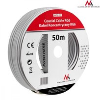 Kabel przewód koncentryczny satelitarny 1.0CCS RG6 MCTV-571 MACLEAN, 50 m Maclean