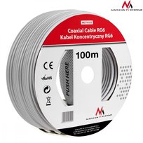 Kabel przewód koncentryczny satelitarny 1.0CCS RG6 MCTV-572 MACLEAN, 100 m Maclean