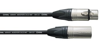Kabel przewód mikrofonowy XLR 3 m Cordial czarny - Cordial
