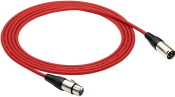 Kabel przewód mikrofonowy XLR XLR 1,5 m czerwony Red's Music - Red's Music