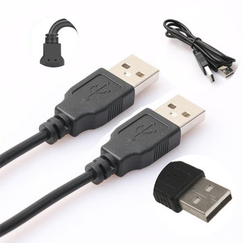 KABEL PRZEWÓD USB 2.0 MĘSKI USB-A 1,5M CZARNY - Inny producent