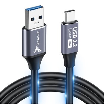 Kabel Przewód Usb C 2m 3.2 Gen2 10gbps Szybkie Ładowanie Pd 60w Usb-A Qc 4 Reagle - Reagle