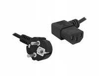 KABEL Przewód Zasilający Do KOMPUTERA PC Kątowy 1,5m 230V IEC 02K Microconnect