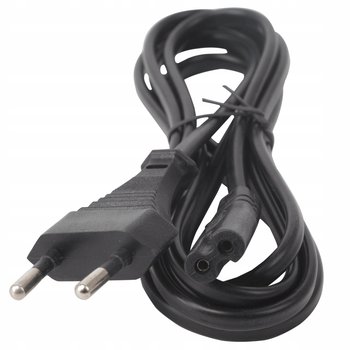 Kabel przewód zasilający z wtyczką 2-pin ÓSEMKA do TV RTV AGD czarny 1,8m - Aigostar