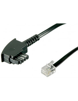 Kabel przyłączeniowy TAE-F (uniwersalny układ styków) - Długość kabla 10 m - Goobay
