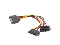 Kabel SATA - 2x SATA LANBERG, 15 cm Lanberg