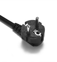Kabel sieciowy 220-250V | złącze "koniczynka" | PC-1.5-1.5M-Black-Czarny Inna marka