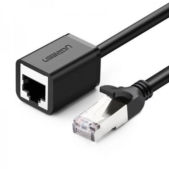 Kabel sieciowy UGREEN przedłużacz Ethernet RJ45, Cat. 6, FTP, z metalową wtyczną 1m, (czarny) - uGreen