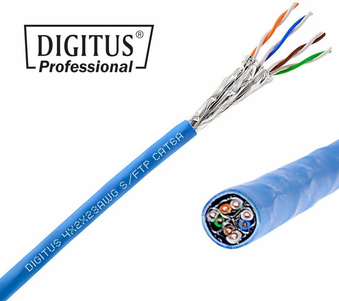 Kabel Skrętka S/FTP kat.6A drut DIGITUS na metry - Digitus | Sklep ...