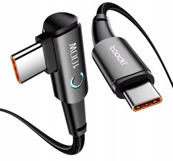 Kabel Toocki 100w typu C do USB C kabel 90 stopni 1 metr - Toocki