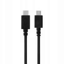 Kabel TYP C - Micro USB 3A 1,5m Przewód usbc czarn Przewód do ładowania Telefonu
